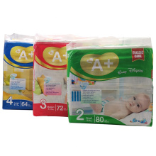 Super Dry Big Elastic Waistband OEM  Disposable Cloth Baby Nappies Baby Diapers